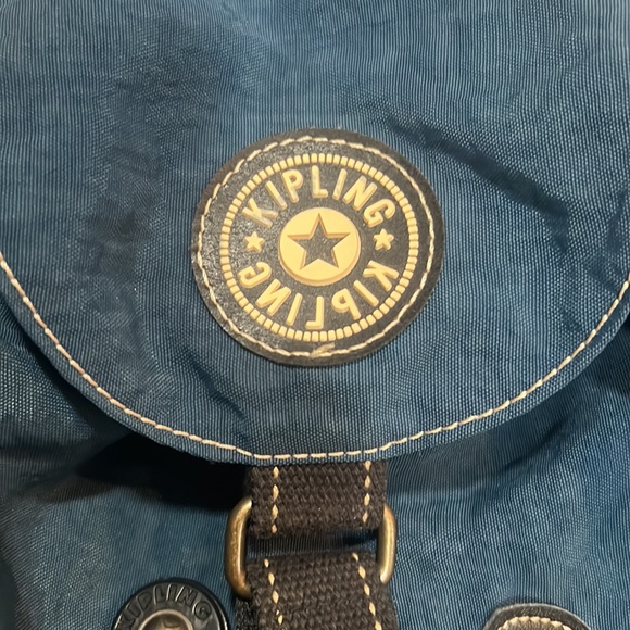 Kipling blue backpack - Picture 3 of 8